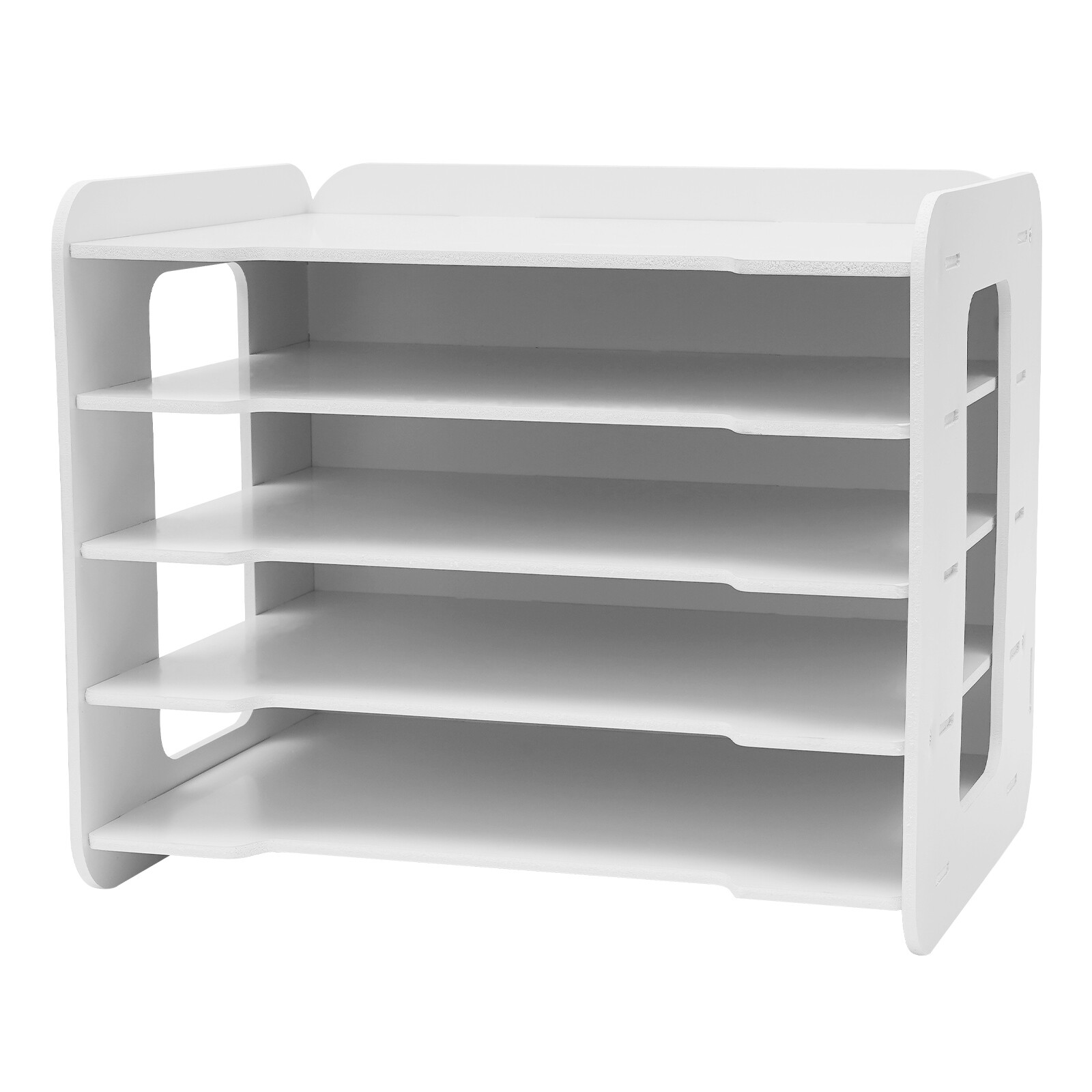 Stackable File Organizer Tray Desk Desktop Paper Document Tray Holder 5 Tiers