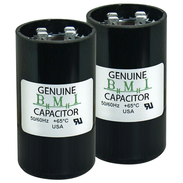 (2) PACK , 145-174 uF x 220 250 VAC BMI # 092A145B250BD4A Motor Start Capacitor