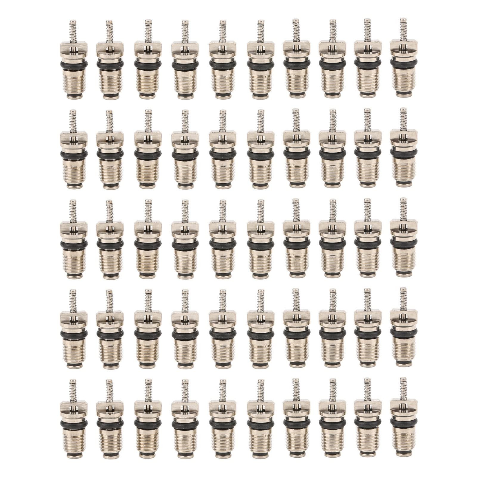 KIMISS 50Pcs Car Air Conditioner Valve Core A/C R134 Refrigeration Schrader V...