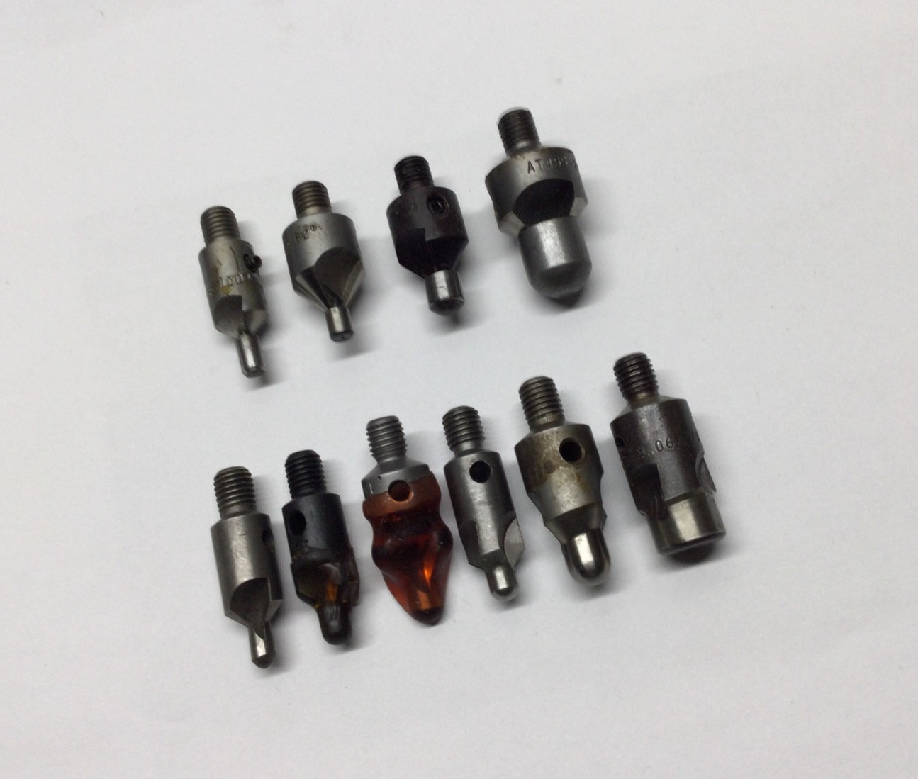 10) 1/4-28 Threaded Countersinks ~ Aircraft Tools