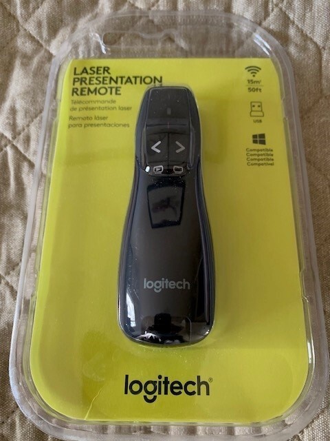 Logitech Laser Presentation Remote - Black  (910-005467) BRAND NEW -  CLAMSHELL