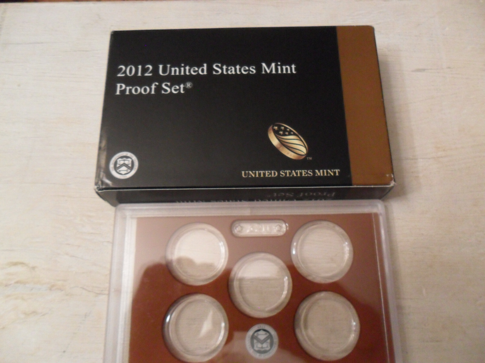 2012 Proof Set Box and Lenses ONLY *NO COINS*