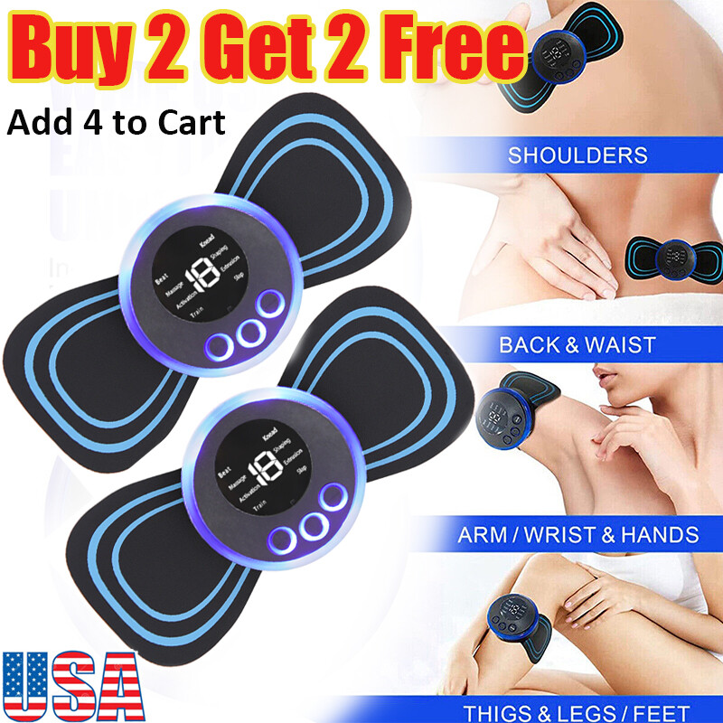 Pulse Massager Back Full Body Muscle Stimulator Pain Relief Device Rechargeable