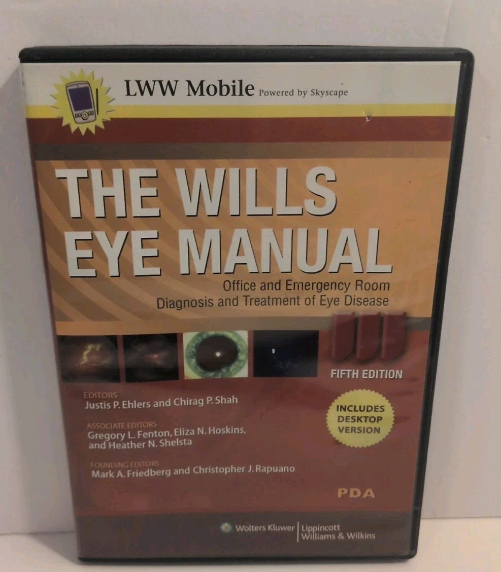 Wills Eye Manual Office/Emergency Room Diagnosis Treatment Eye Disease CD ROM R4