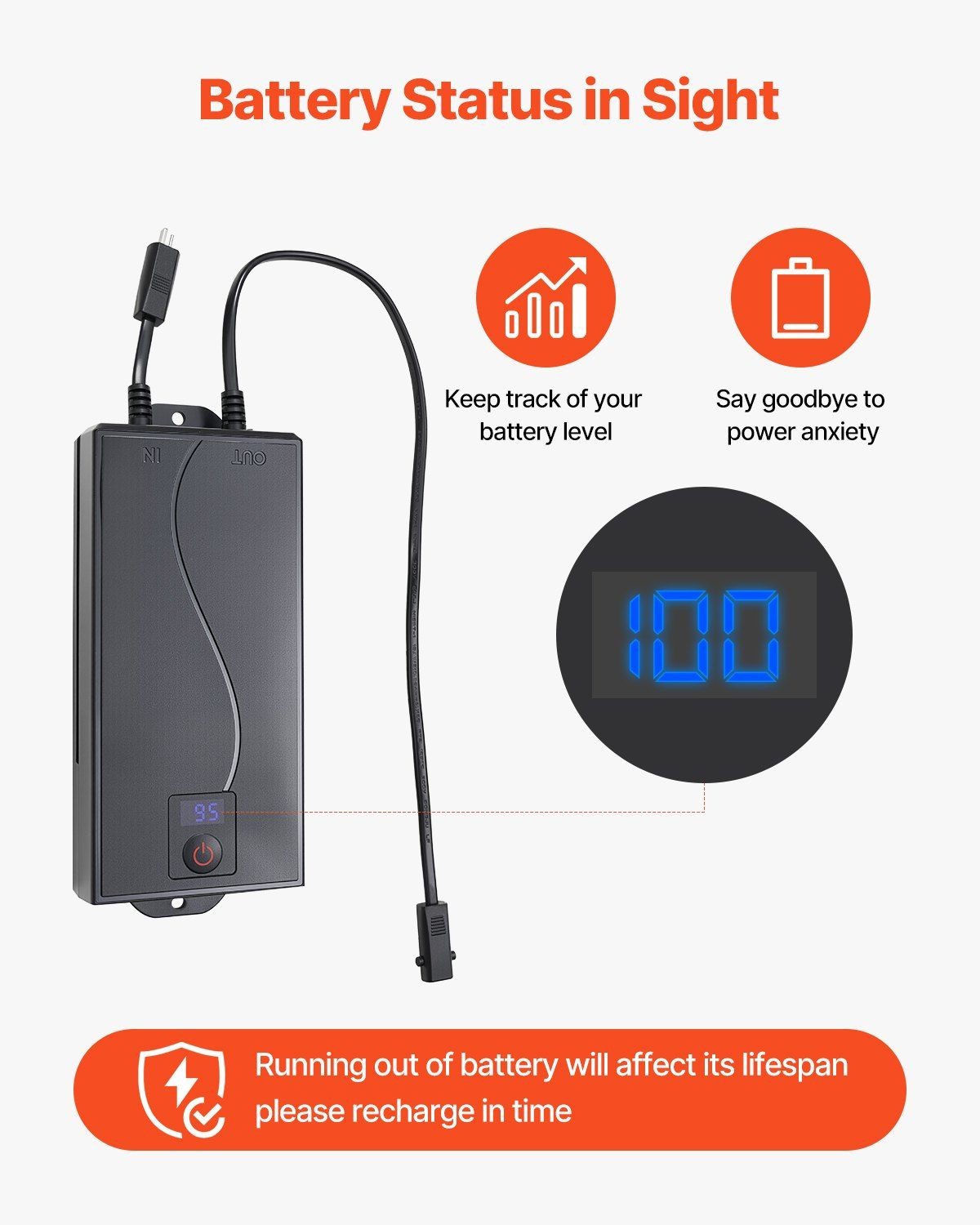 2500mAh 2-Pin Advanced Battery for Automated Recliner Support