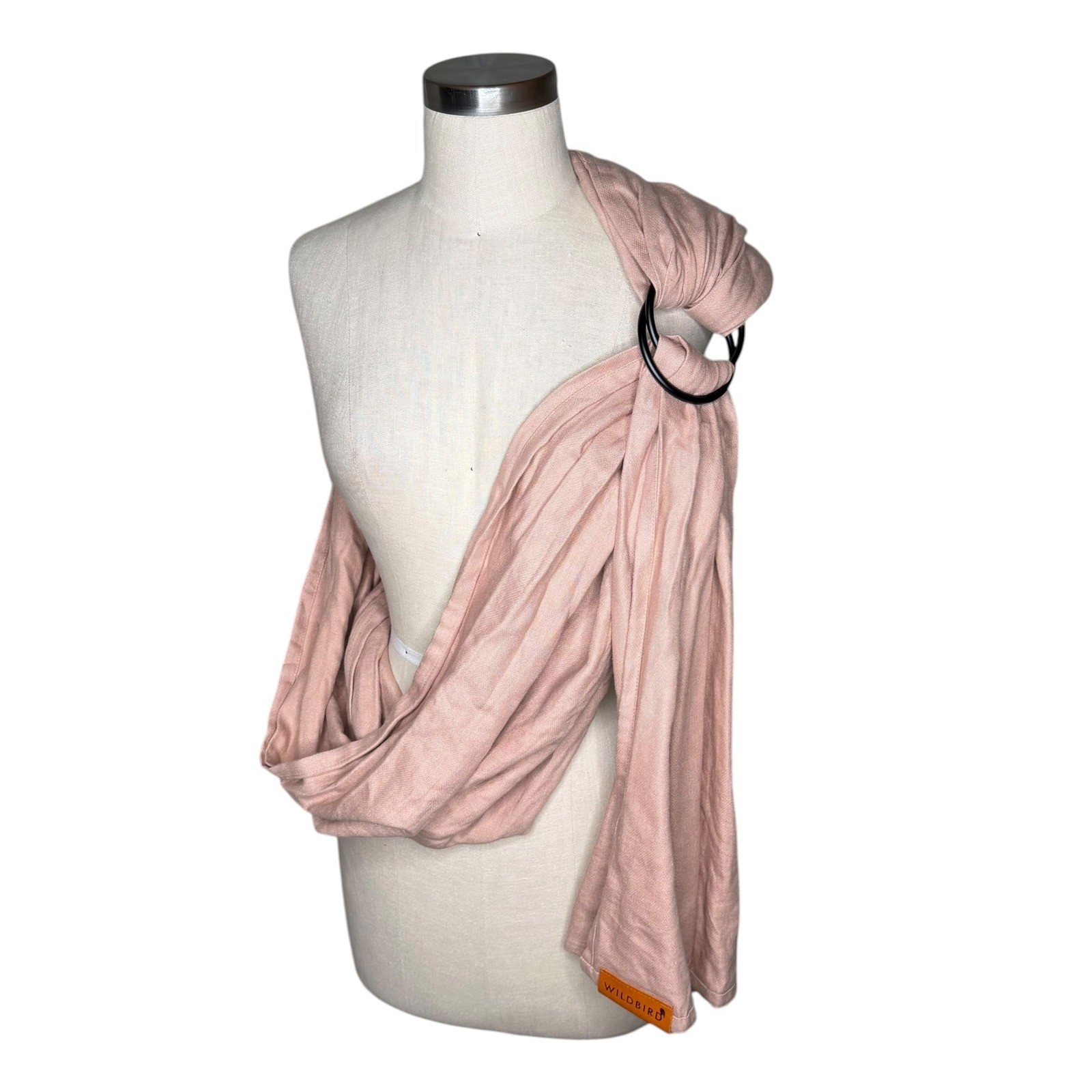 WILDBIRD Ring Sling Baby Carrier Pink Linen Modal Blend Women's OS Excellent