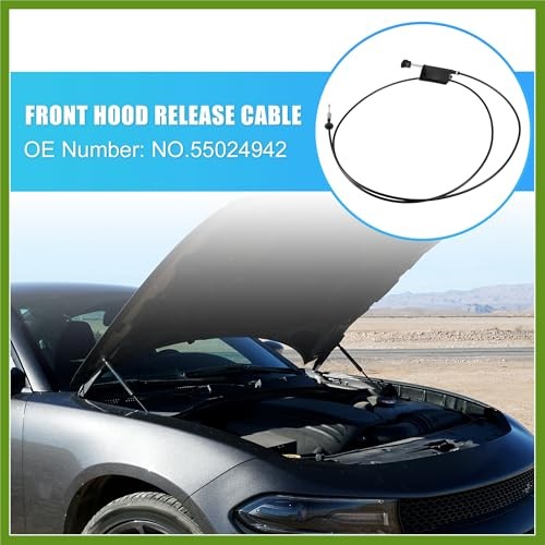 Hood Release Cable for Dodge D150 D250 W150 W250 Ramcharger 1981-1993 for