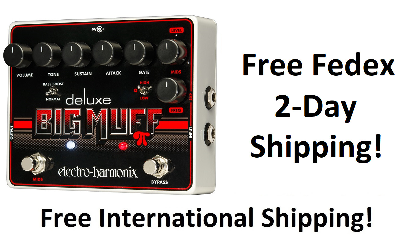 New Electro-Harmonix EHX Deluxe Big Muff Pi Fuzz Effect Pedal