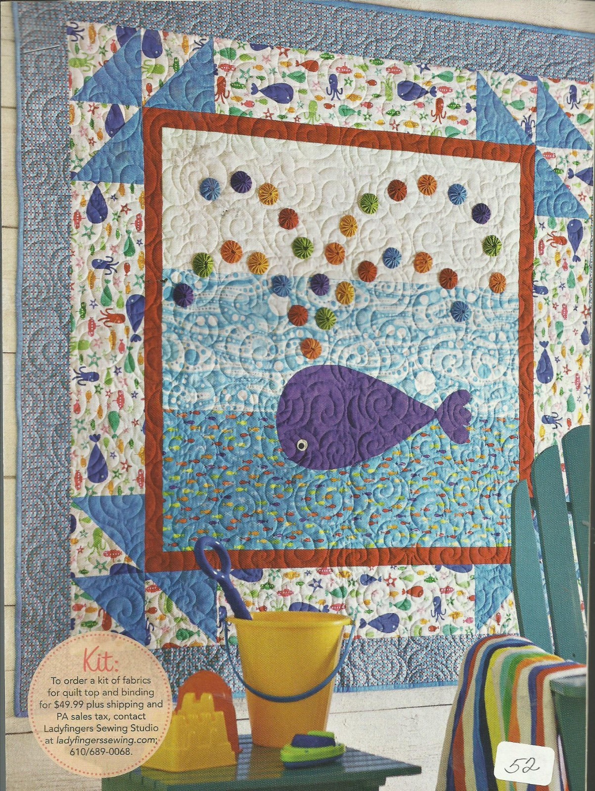 E0671 TAKE THE PLUNGE WALLHANGING QUILT PATTERN/INSTRUCTIONS