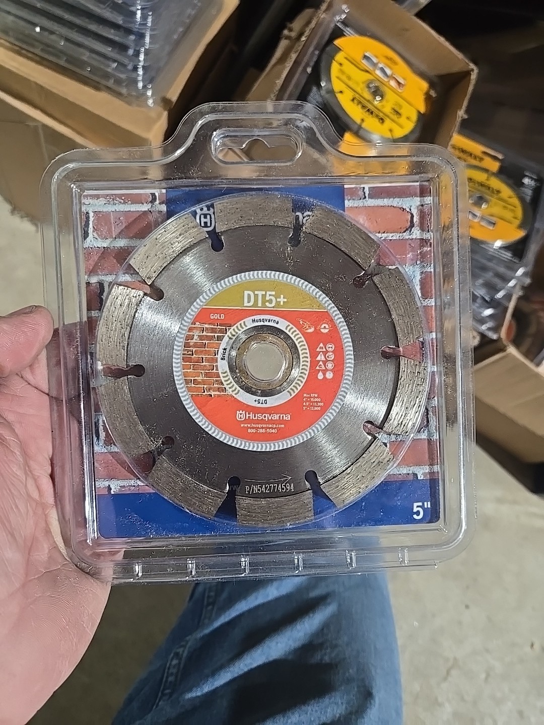 Husqvarna 542774594 5" x .250"x 5/8-7/8" Tuck Point Wheel