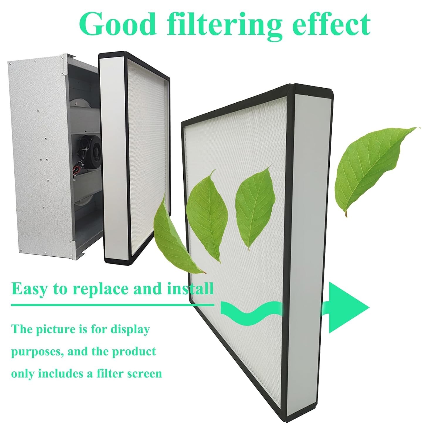 FFU H14 HEPA Filter Replacement, Laminar Flow Hood Filter Replacement Kit 1 Piec