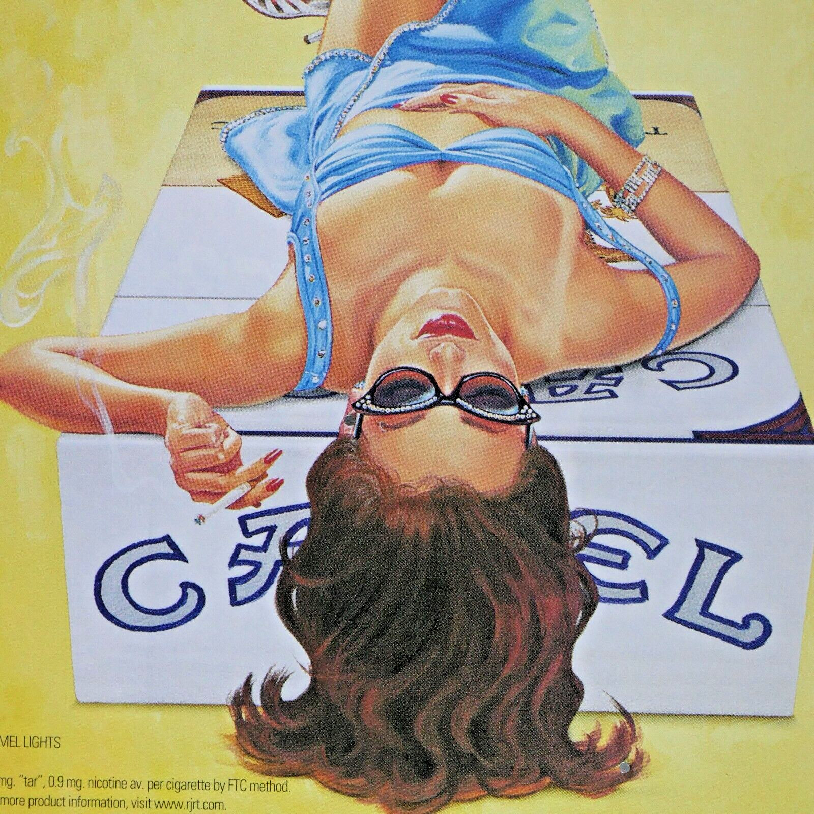 Camel Beach Babe Vintage 2004 Hard Box Original Print Ad 8 x 11"