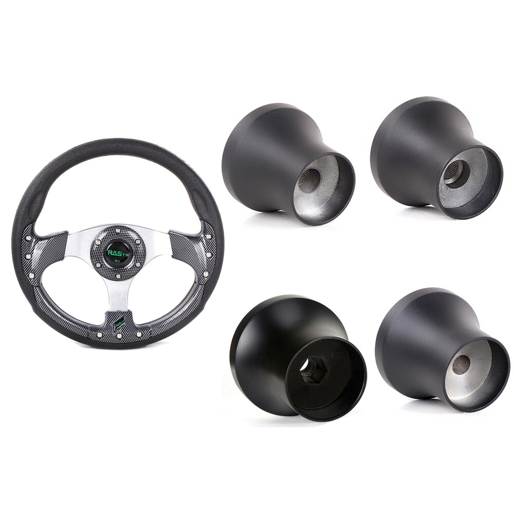 Golf Cart Steering Wheel or Black Adapter For EZGO Club Car Yamaha Golf Cart