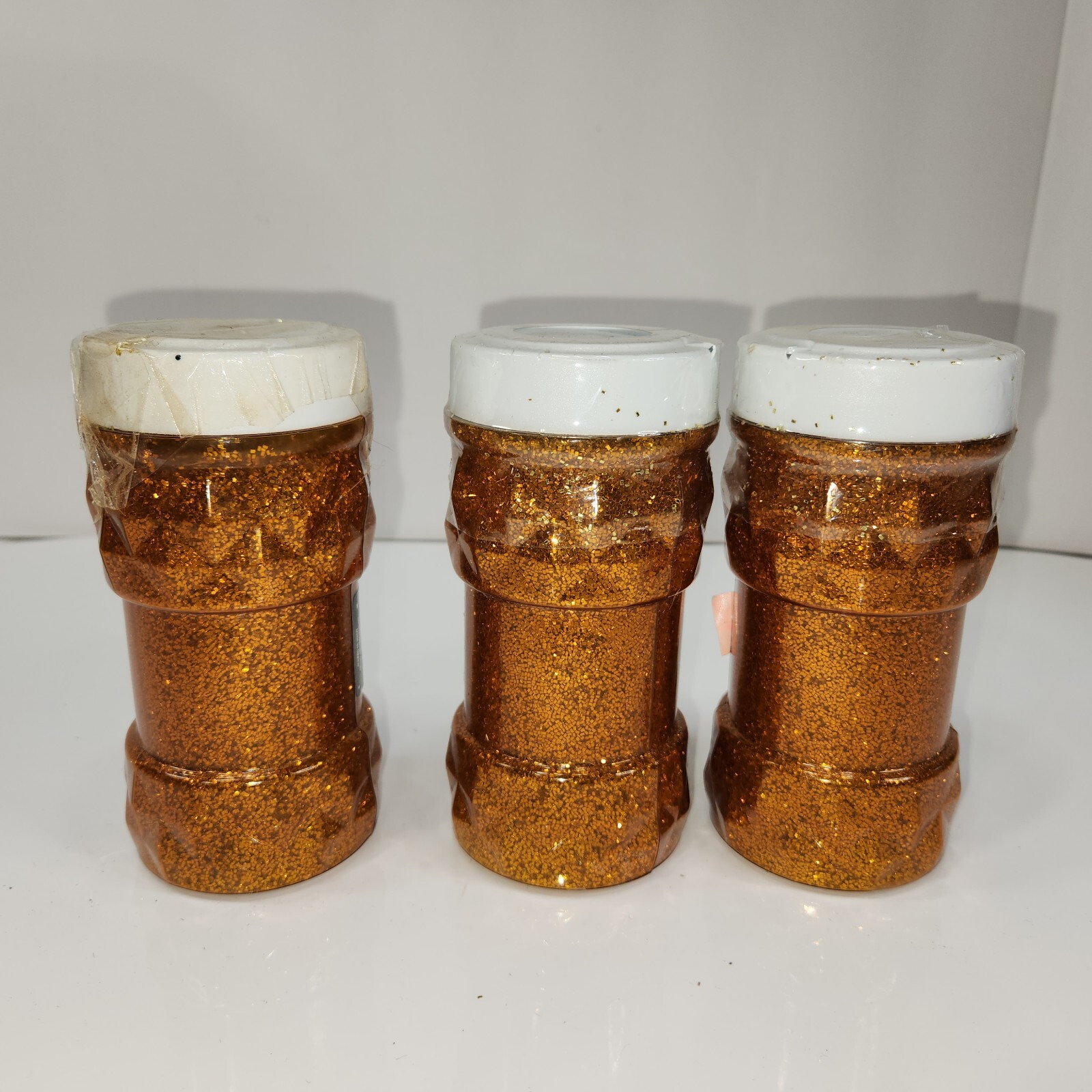 Lot Of 3 Darice Brand Glitter 8 oz jar Rose Gold NEW