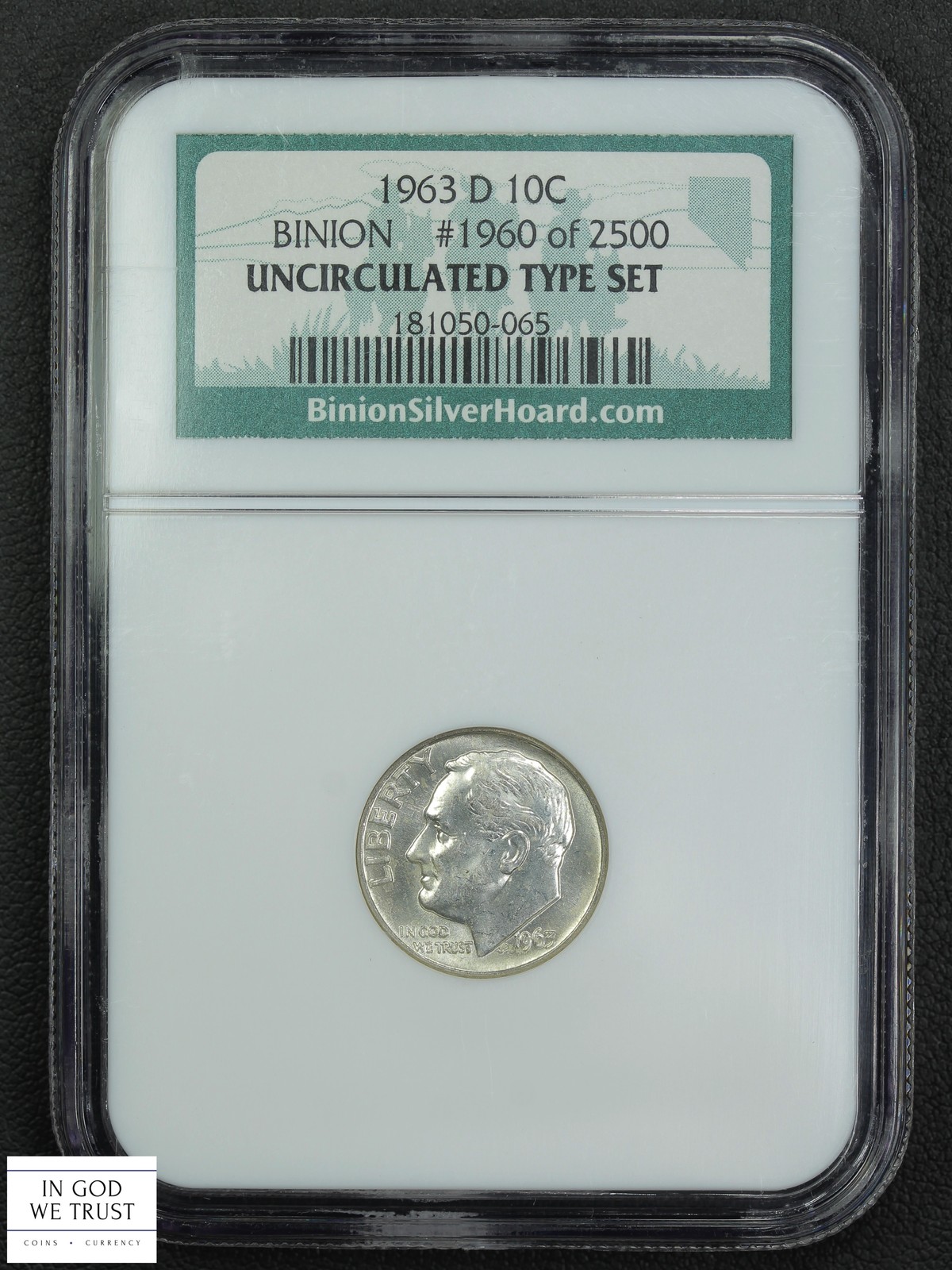 4-Coin Binion Hoard Uncirculated Silver Type Set NGC MS UNC