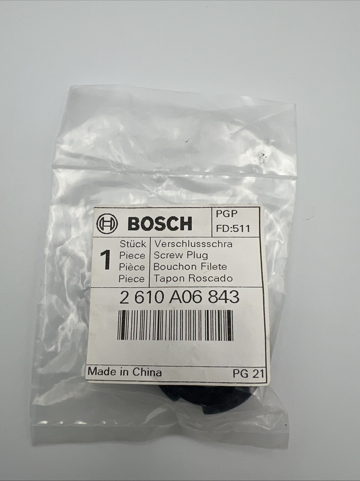 New Genuine Bosch 2610A06843 Screw Plug