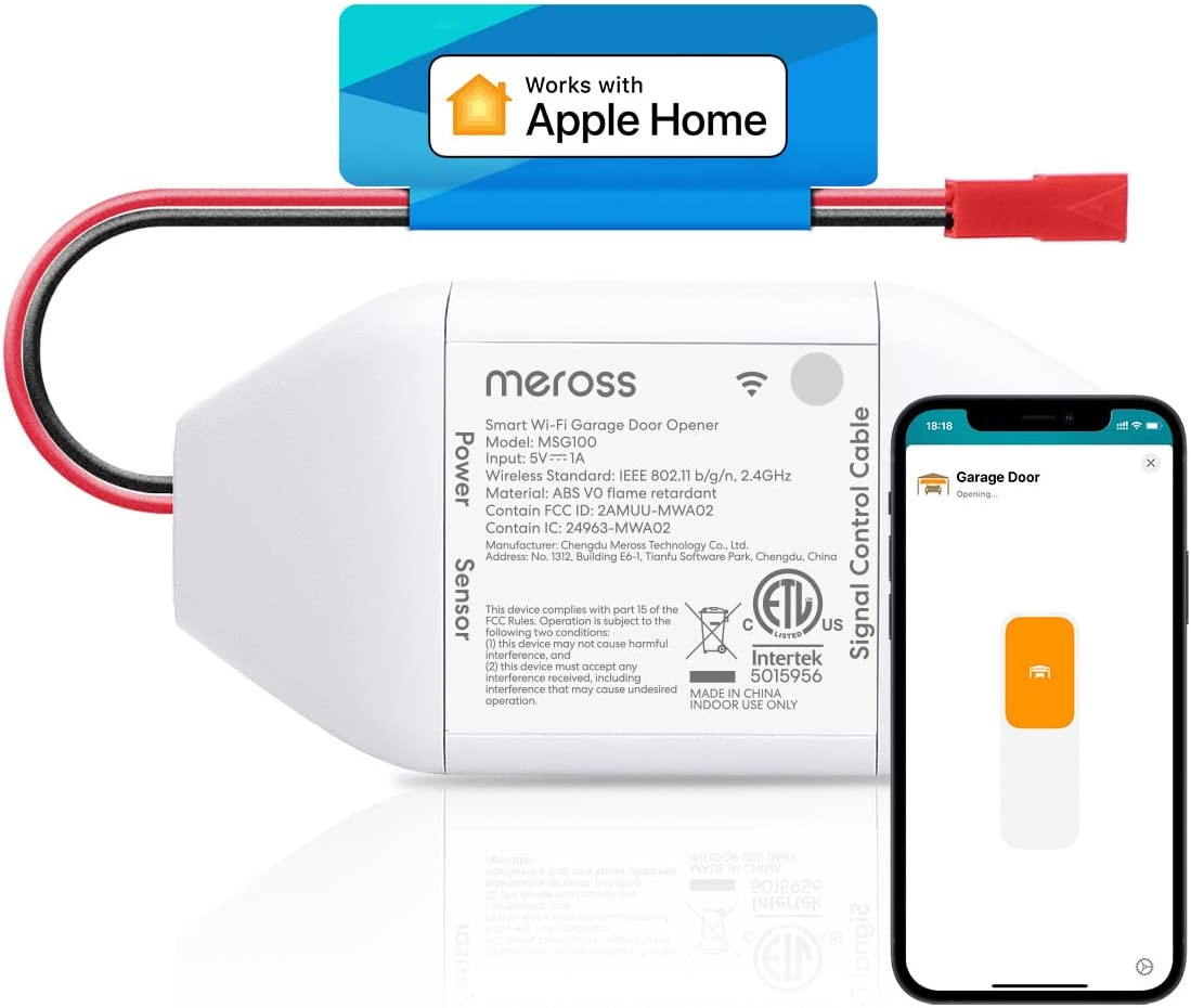 Smart Garage Door Opener Remote, Work with Homekit, Siri, Carplay, Alexa, Google