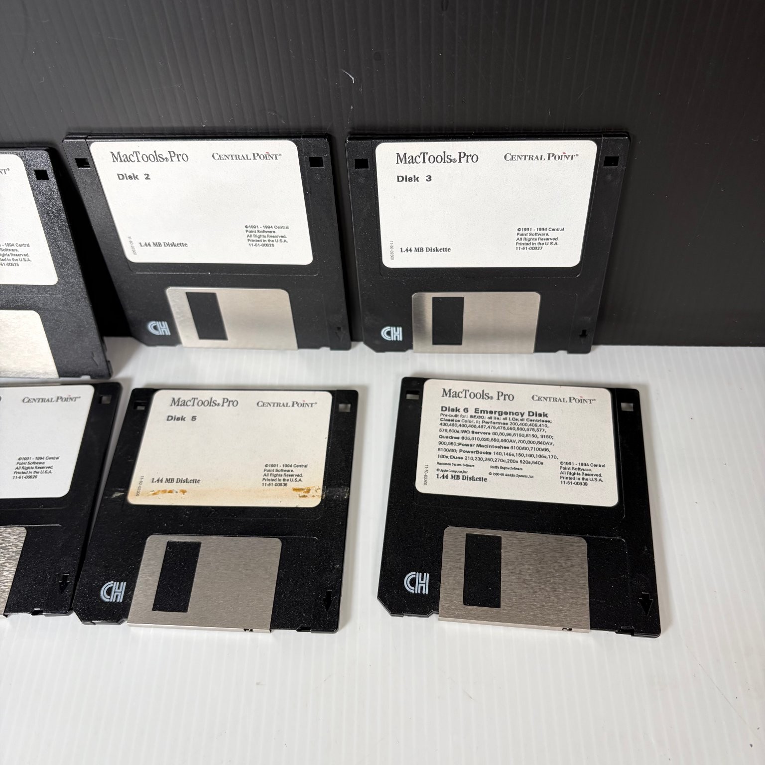 Central Point MacTools Pro Version 4 for Macintosh 3.5" Floppy Disk Set of 6