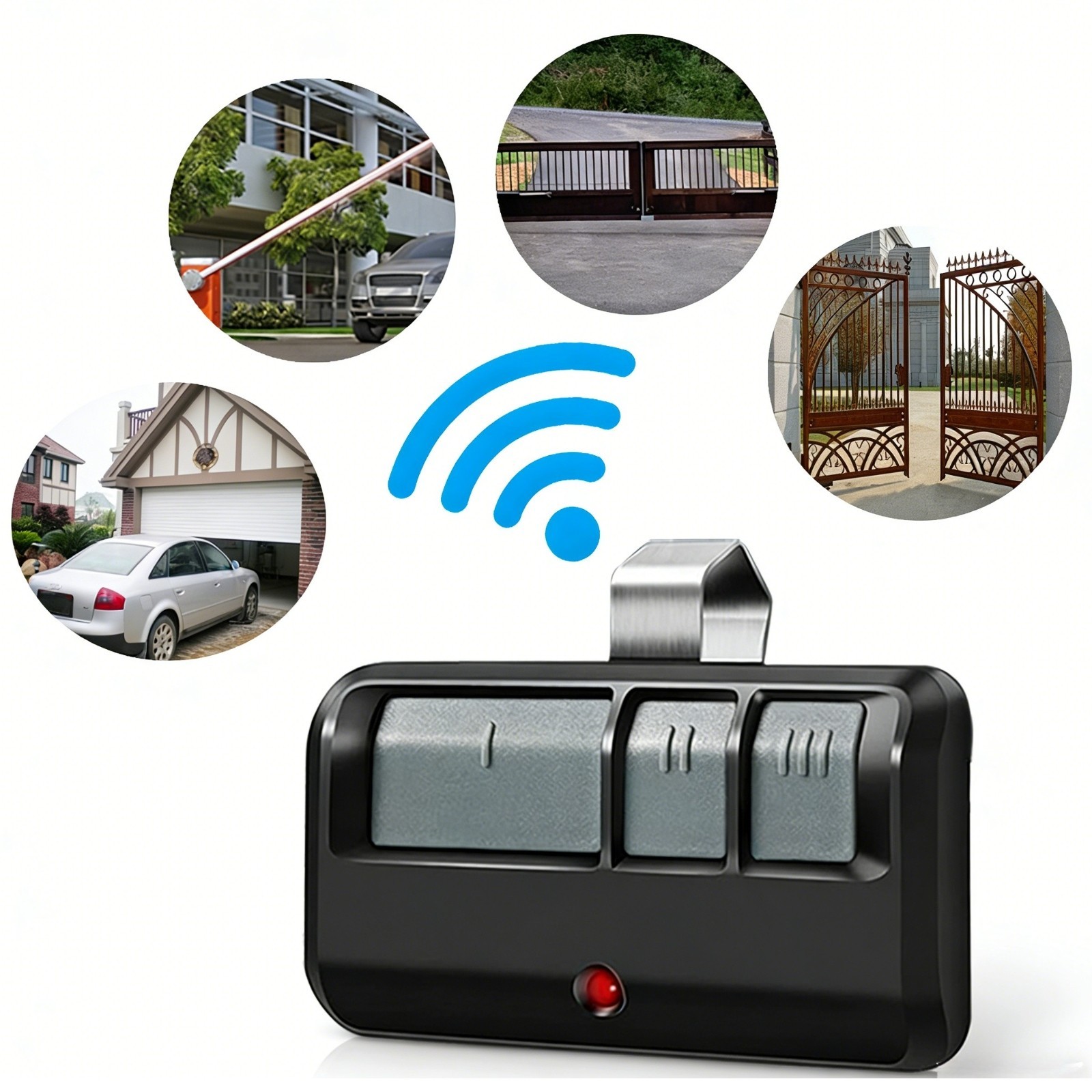 1 Pack-LiftMaster 893Max Remote Control - Black