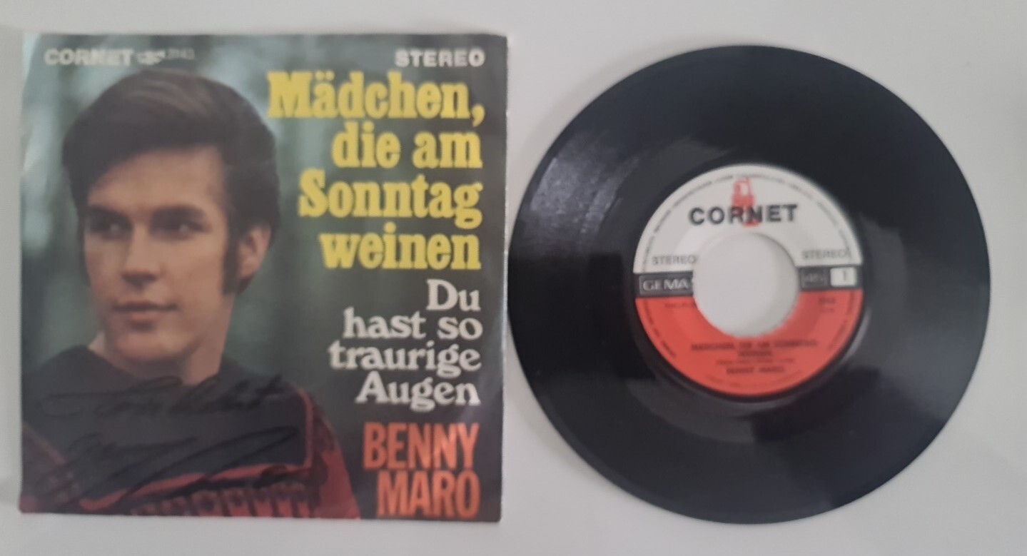 BENNY MARO Autograph Original Signed Autograph Signed SINGLE