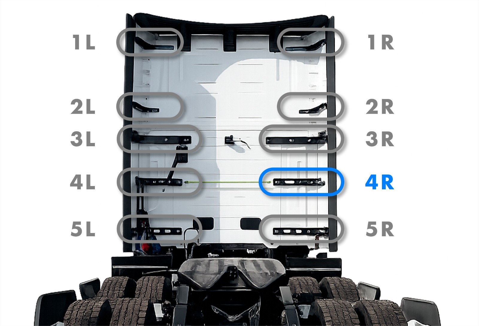 Lower Cab Fairing Support Bracket 4R Right Compatible with Volvo VNL 2025 2026