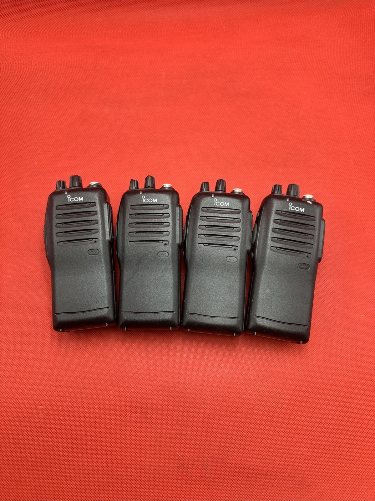 Lot Of 4 Icom IC-F11 VHF analog walkie talkie ,W/batteries/ Free Shipping