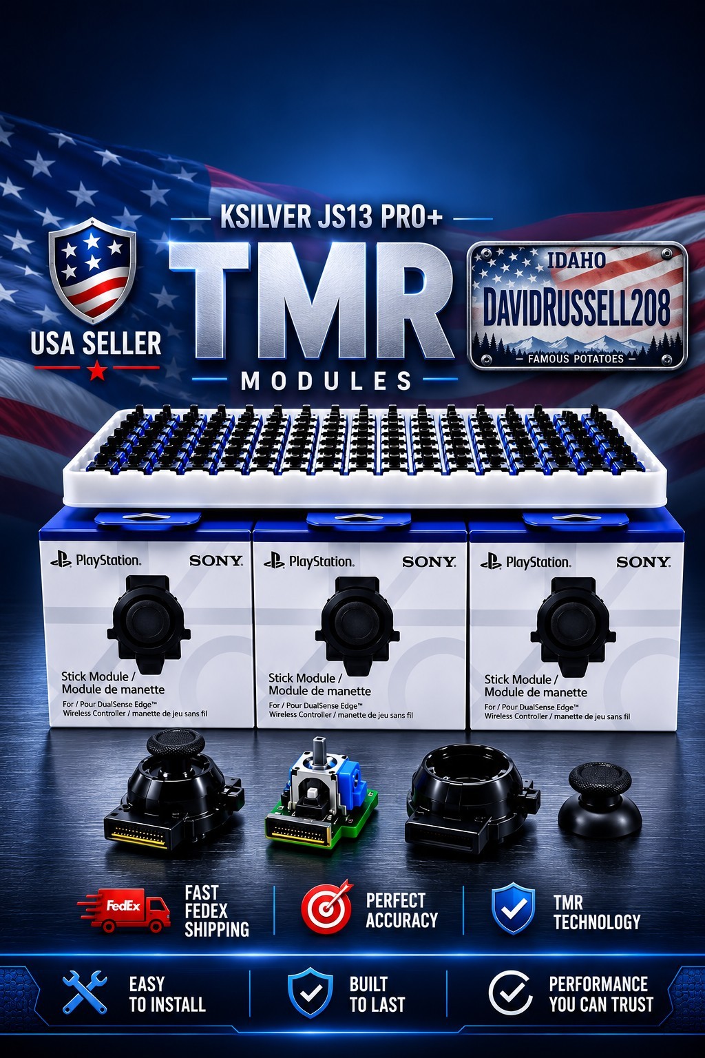 (2) Dual Sense Edge TMR Module KSILVER JS13 PRO 2 DAY FedEx Calibration Unlocked