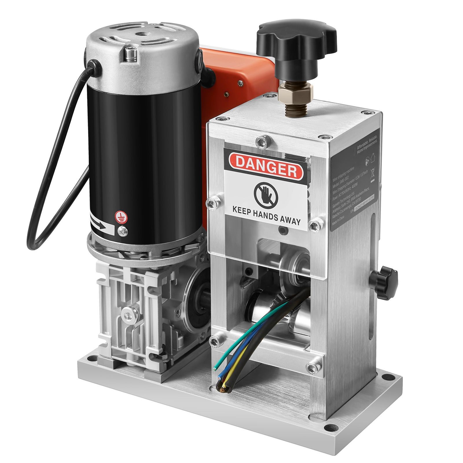 400W Automatic Wire Stripper 0.06-1.57in, 9.84 IPS, V-Rollers
