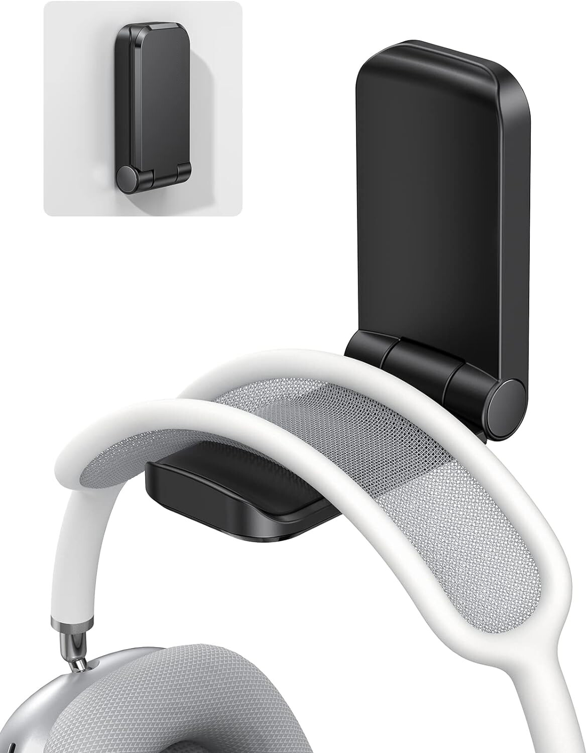 Headphone Stand, Sticky Headset Hanger - Adhesive Headphone Holder Hook Mount