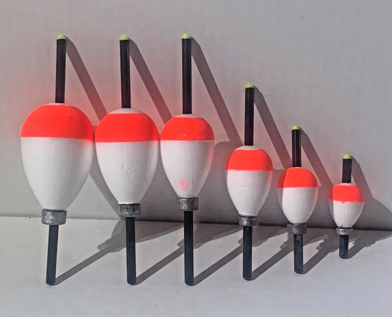 8 COMAL TACKLE WEIGHTED  PEAR or CIGAR Slip Stick Bobbers FROM 1.00" -3.00"