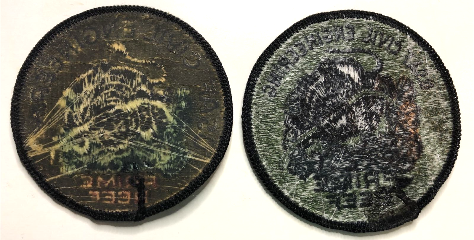 US AIR FORCE patch -Lot of 2 -Civil Engineering- 3"