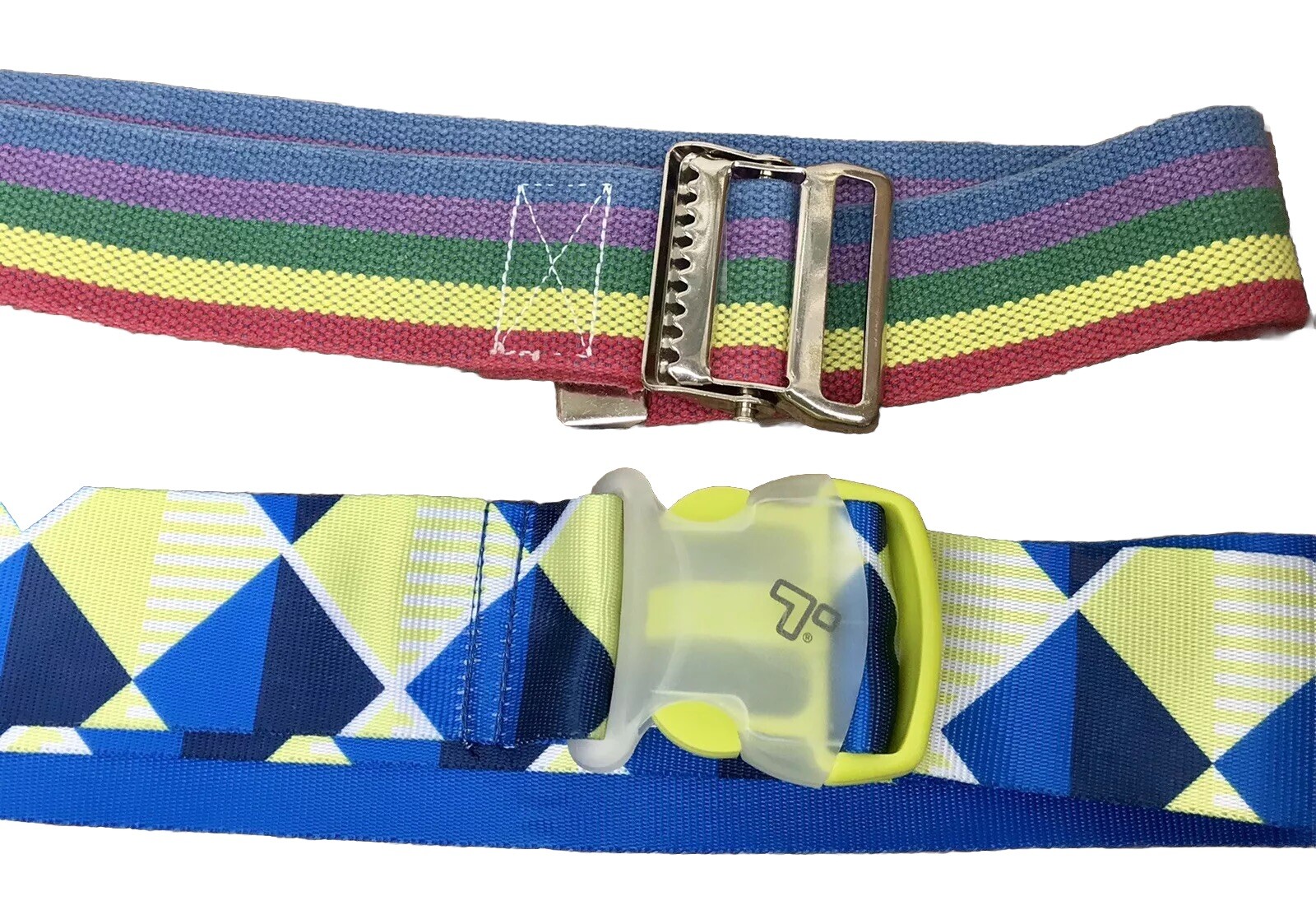 Posey Transfer Gait Rehab 1 Sz 2”W Vtg Fashion Retro Rainbow Belt Geometric Lot