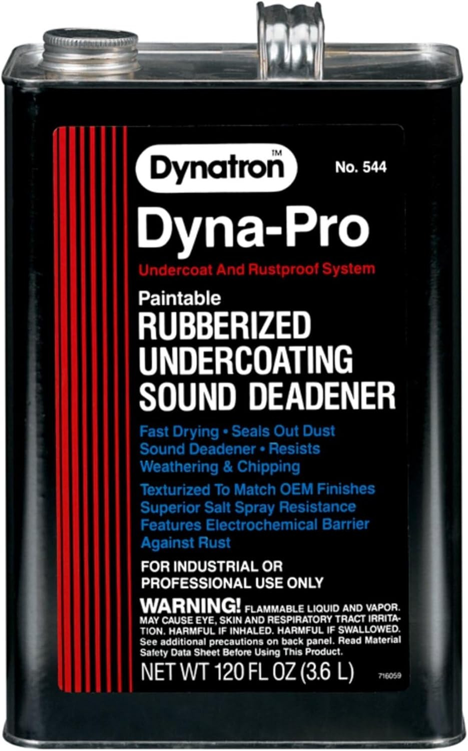 3M Dynatron Dyna-Pro Paintable Rubberized Undercoating 544 1Gal Corrosion & Chip