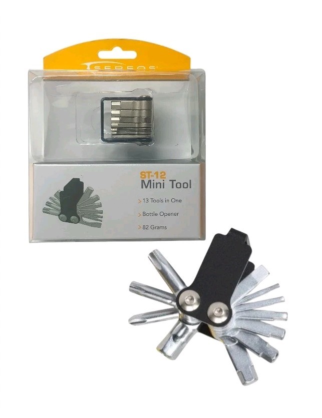 New Serfas ST-12 13 Function Mini Tool 82 Grams Screwdriver Hex Key T25 T30