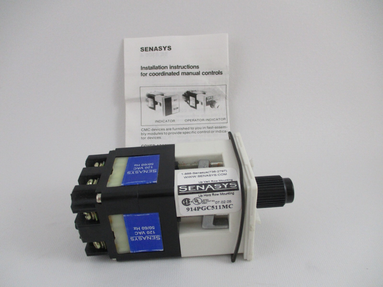 SENASYS 3 POSITION SELECTOR SWITCH 914PGC511MC *NO FACE PLATE/ UNIT ONLY* NEW