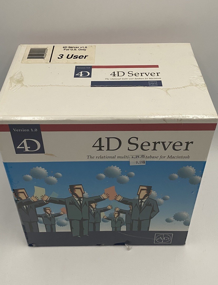 New Vintage Mac 4D Server Multi-user Database Software Sealed