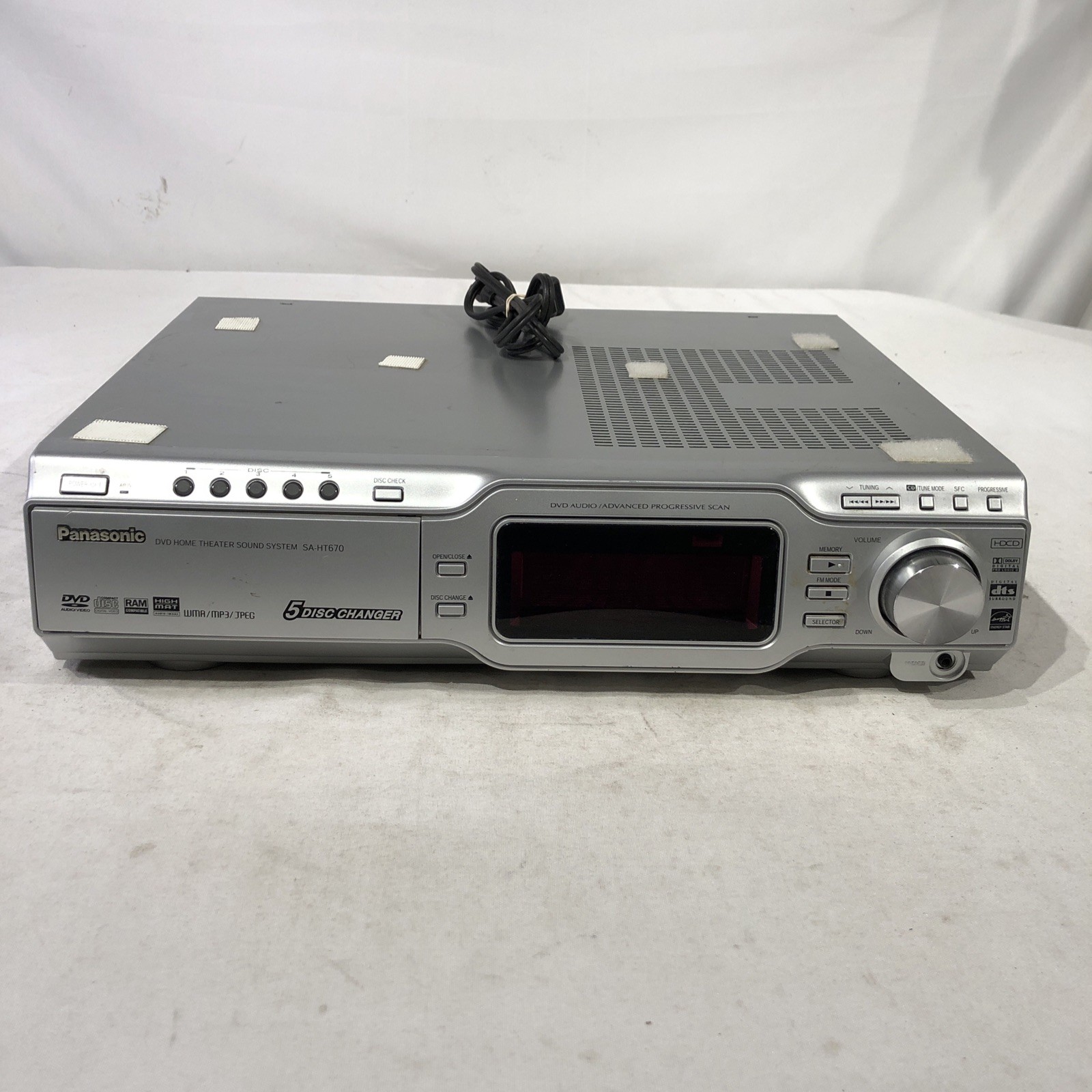 PANASONIC SA-HT670 Home Theater Sound System 5 Disc Changer~ Works