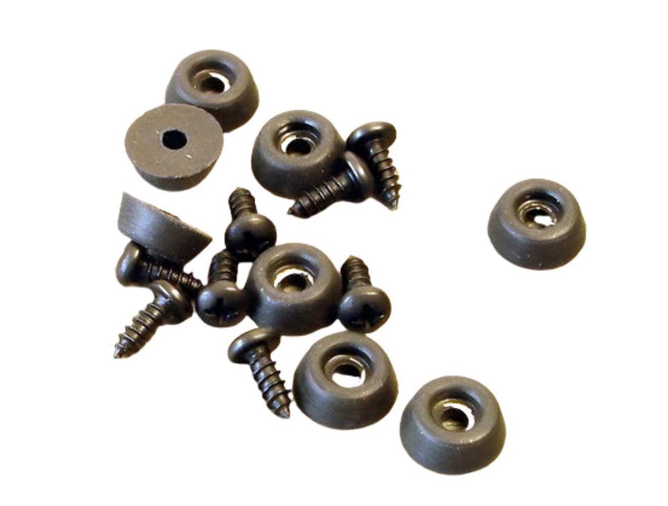 8 Pack Procraft Tapered Feet 1/2" Dia. x 3/16" Tall - With Screws FT5187