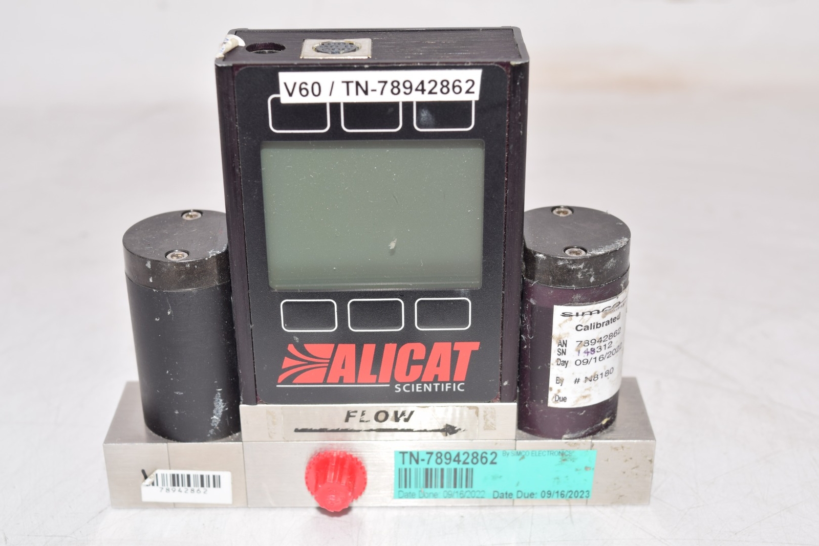 Alicat Scientific Part No. PCD-100PSIG-D/10P RIN 10IN Digital Mass Flow Controll