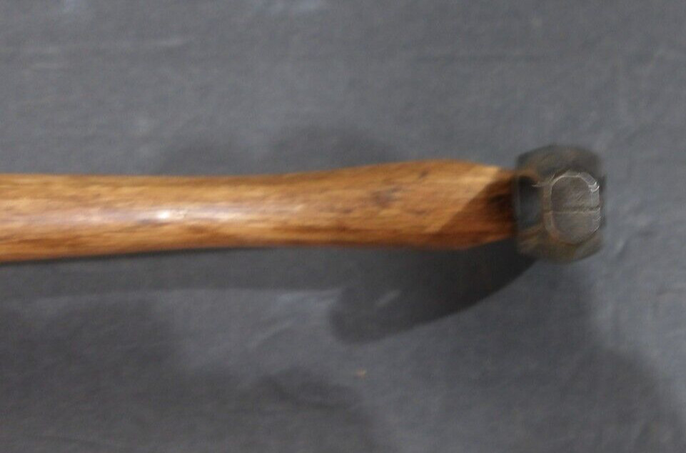 Vintage Upholstery Tack Hammer Split Head Mallet Solid Wooden Handle 10.25" Long