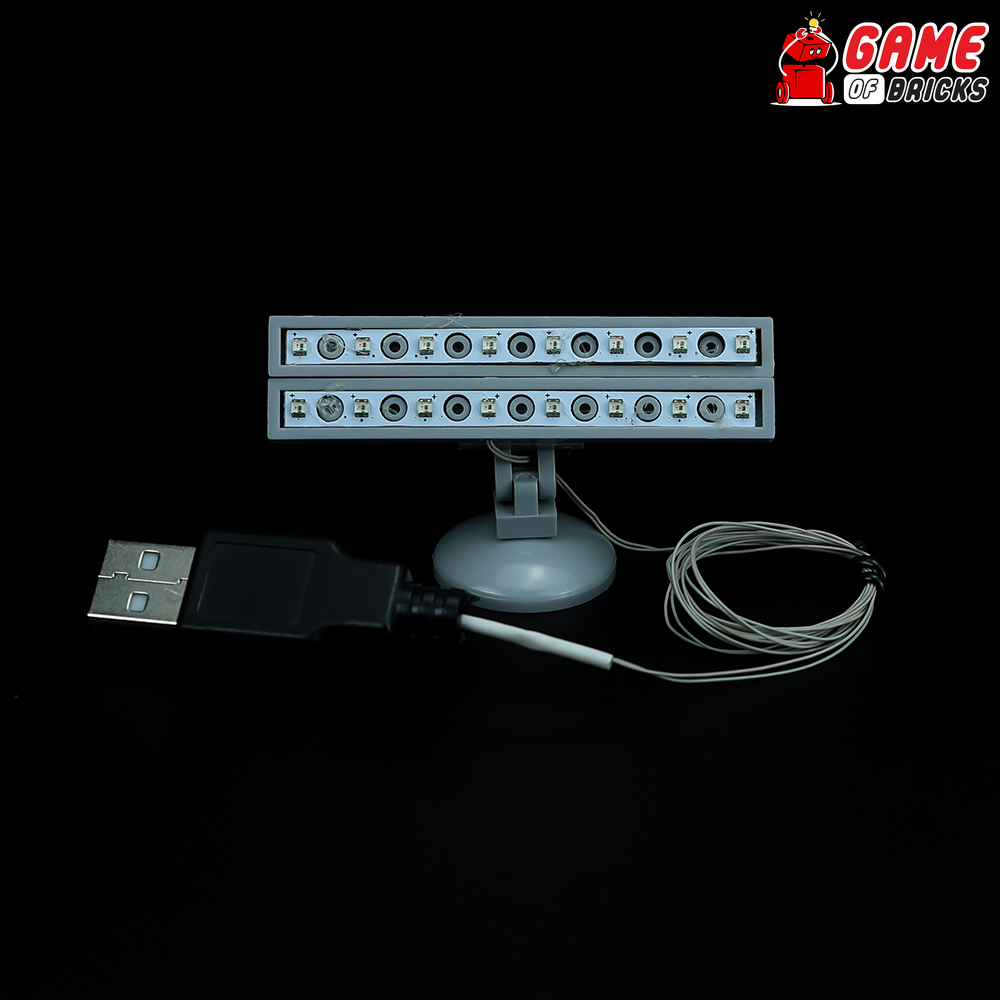Square Spotlights for LEGO® sets (Pack of 2 - USB Connector)