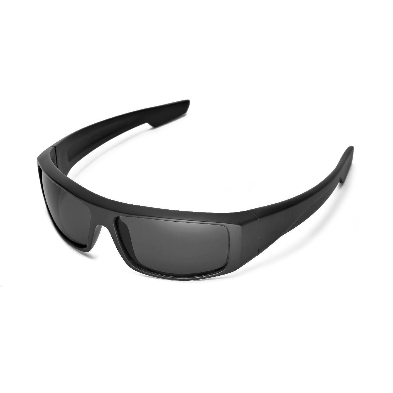 Walleva Black Polarized Replacement Lenses For Spy Optic Logan Sunglasses