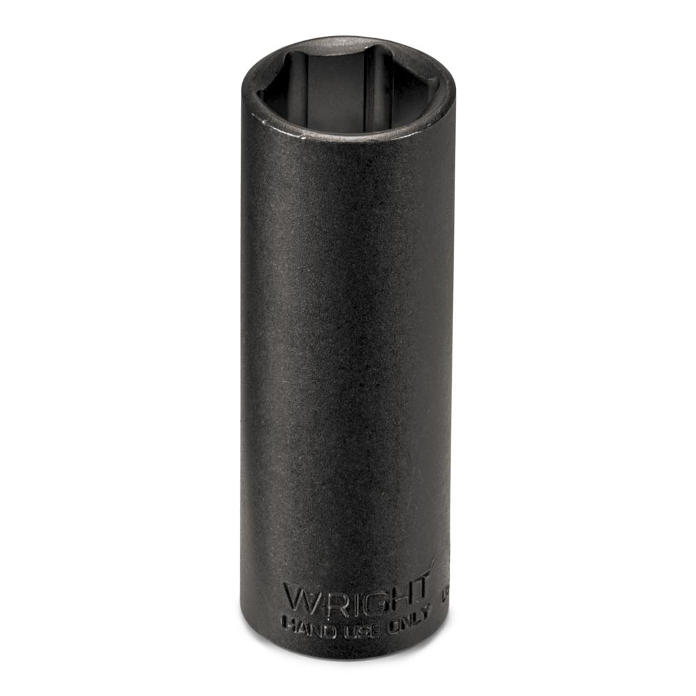 Wright Tool 33512 3/8" Drive Black Finish Deep Socket 6 Point SAE 3/8"