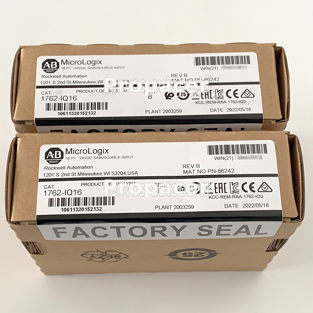 Allen-Bradley 1762-IQ16 SerB MicroLogix 24VDC Input Module New Factory Sealed