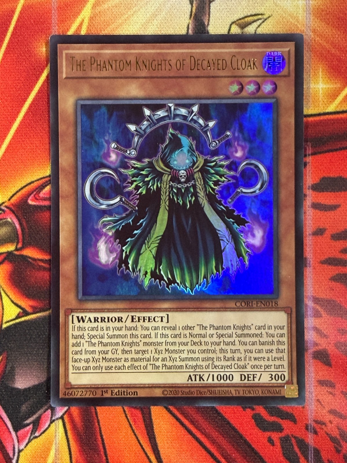 Yugioh The Phantom Knights of Decayed Cloak Ultra Rare CORI