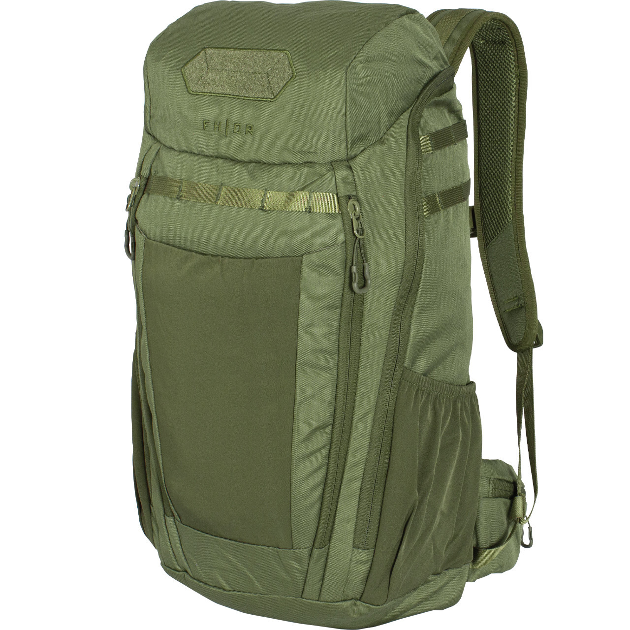 FHIOR Tactical Backpack 30L Green w/Large Main Compartment Adjustable Straps