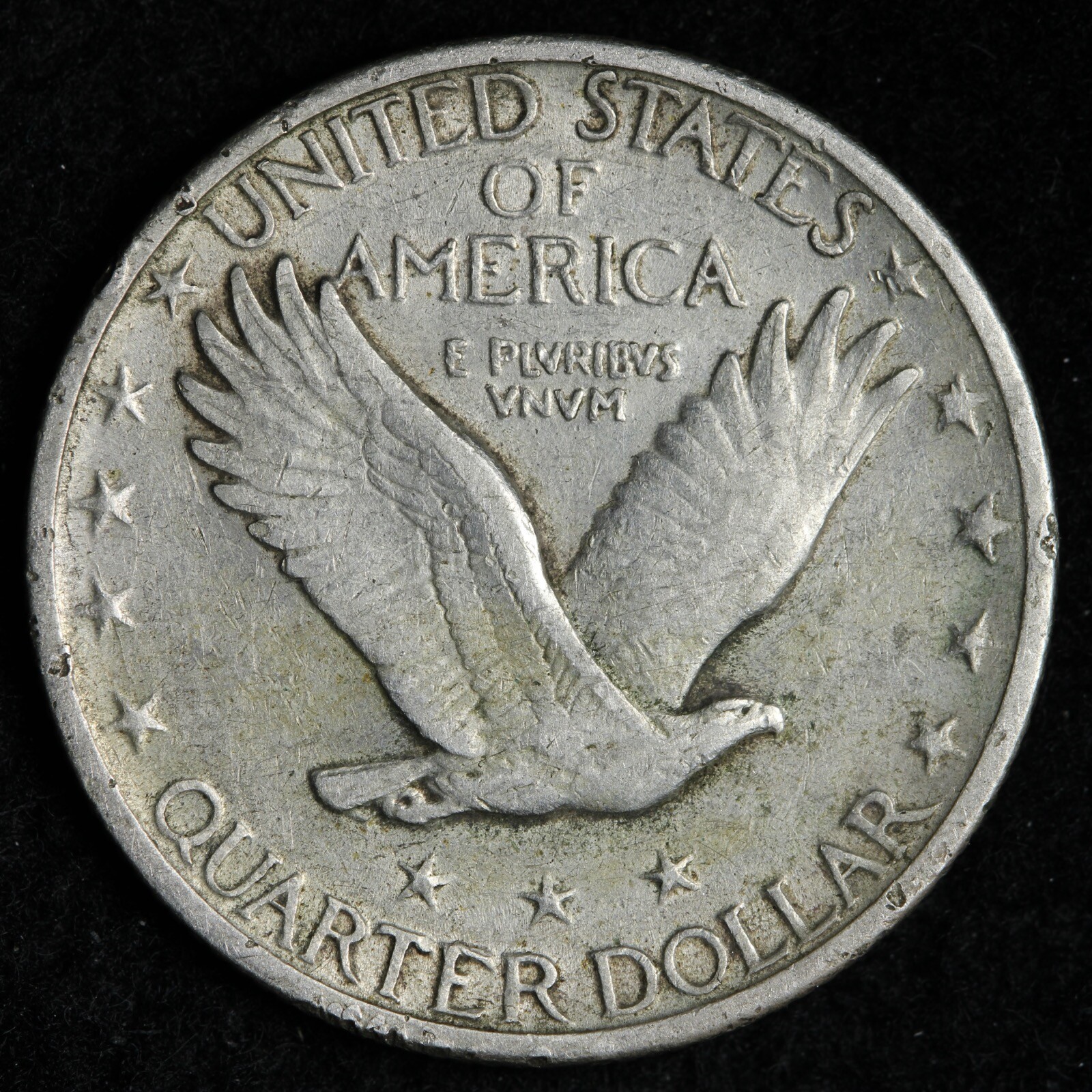 1929-D Standing Liberty Silver Quarter AU E334 STNX