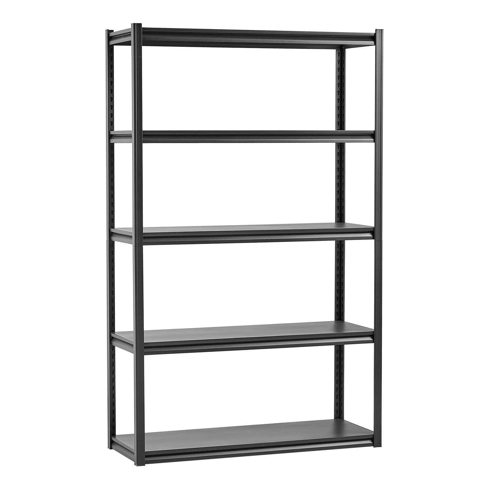 Adjustable 5-Tier Garage Shelf: 3000lb, Steel, 18"Dx48"Wx78"H, Split Design