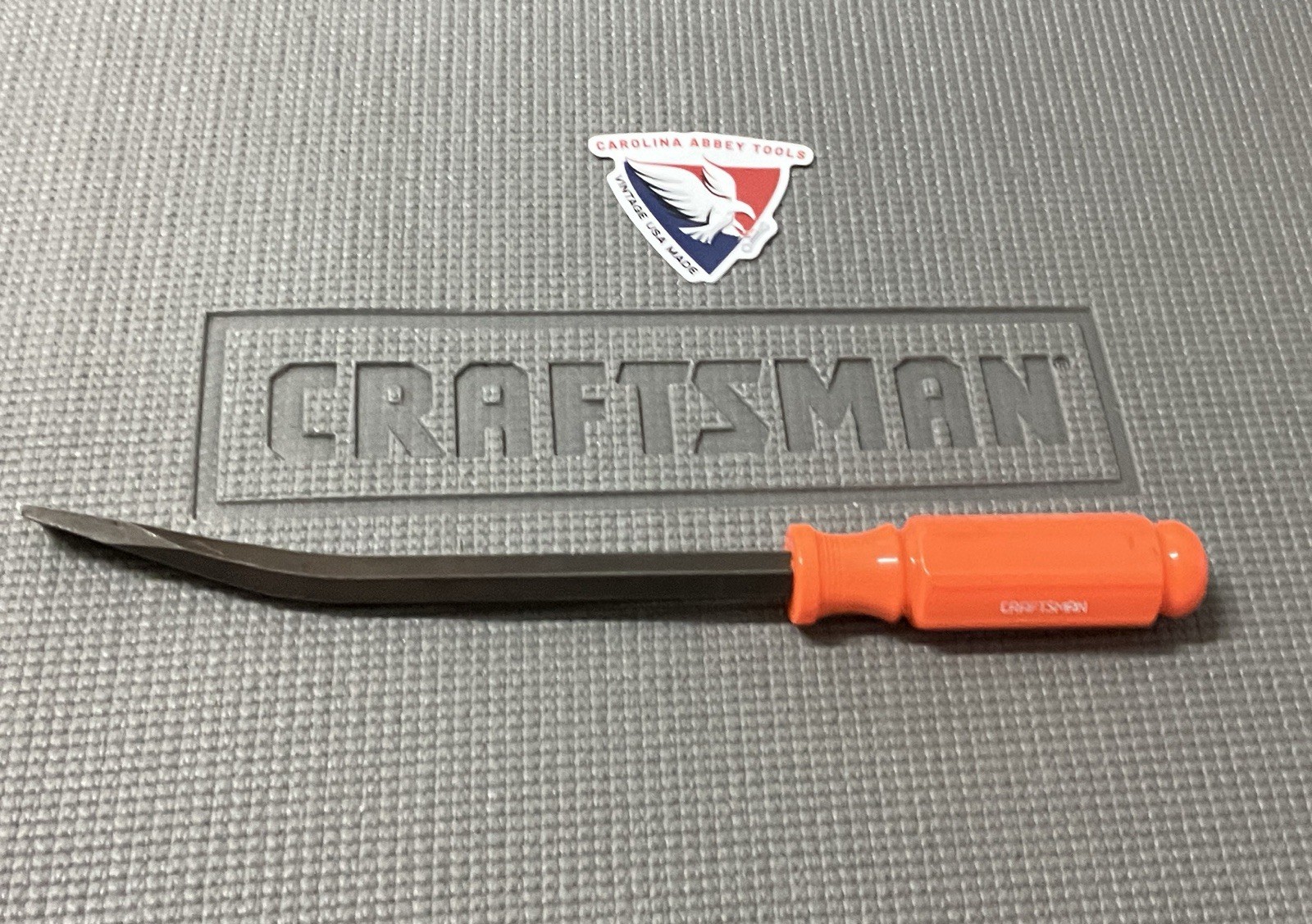 Rare Sears Craftsman Orange Hi Viz 13” Pry Bar 43057 WF USA Made