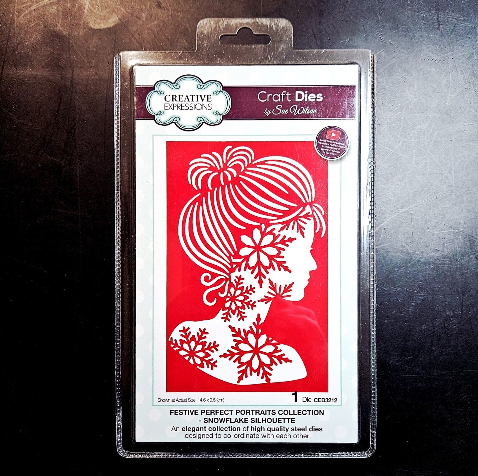 SNOWFLAKE WOMAN SILHOUETTE Festive Perfect Portraits Cutting Die Winter bb385